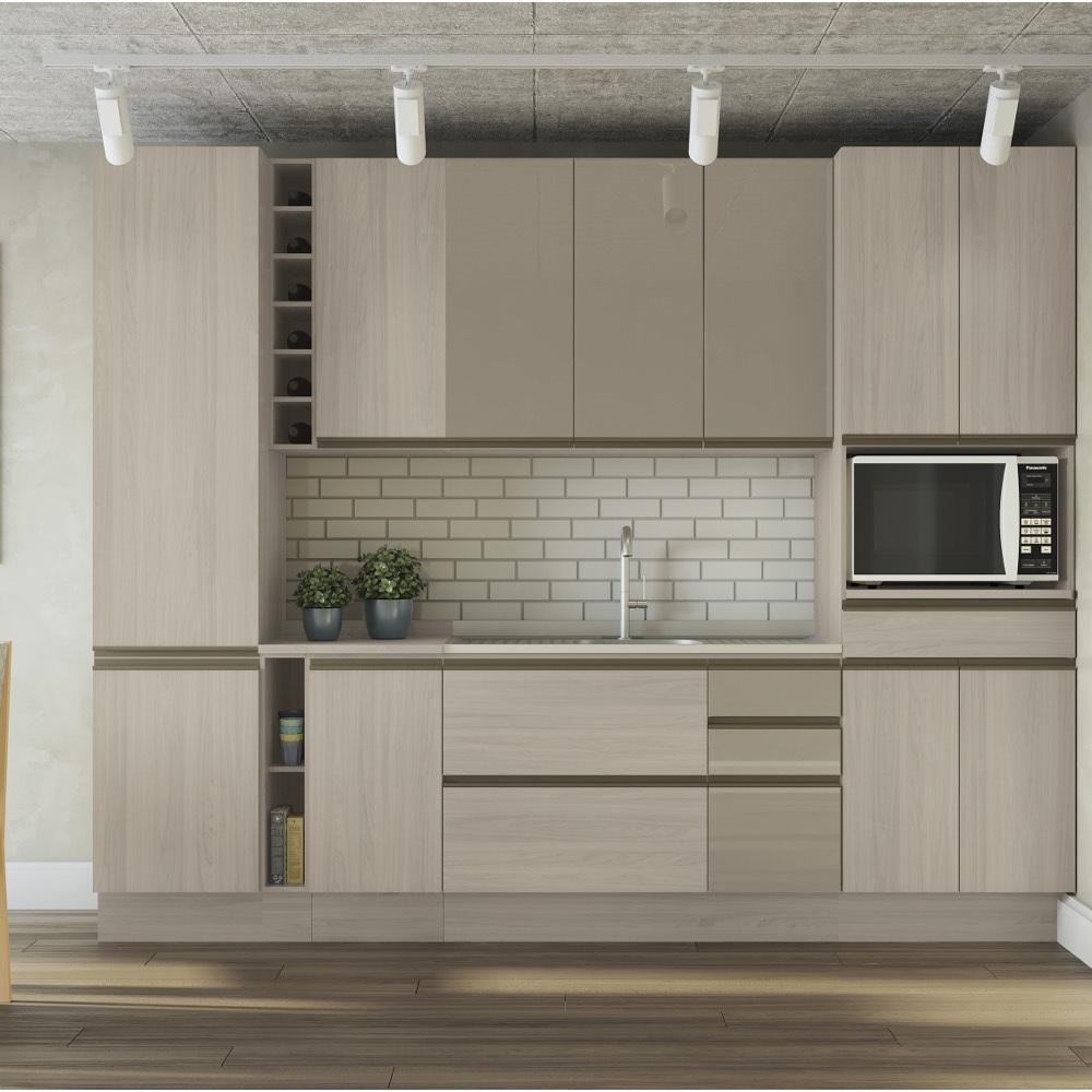 Cozinha Modulada Kappesberg Maxxi 12 Portas – Amêndoa